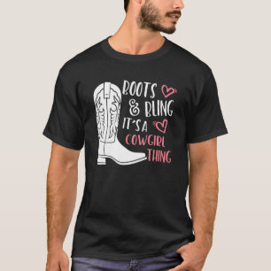 Cute Country Girl Boots Bling It A Cowgirl Thing T-Shirt