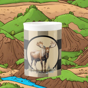 Cute Country moose add name Bone China Mug