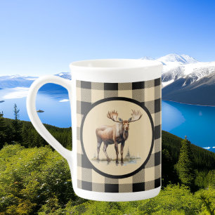 Cute Country moose lovers Bone China Mug