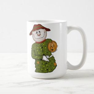 Cute Country Scarecrow Folk Art Coffee Mug