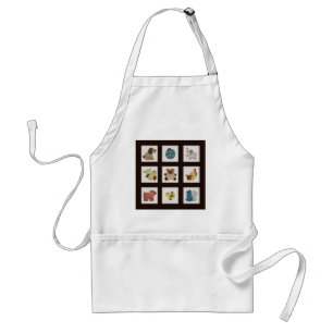 Cute Country Style Baby Animals Quilt Standard Apron