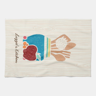 Cute Country Style Kitchen Utensils With Name Tea Towel