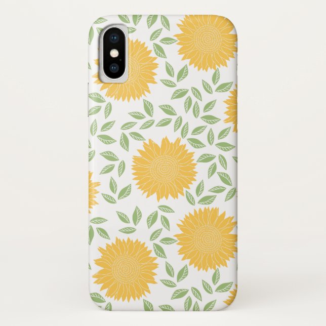 Cute Country Sunflower Pattern Case-Mate iPhone Case (Back)