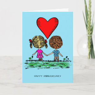 Cute Couple Anniversary Card