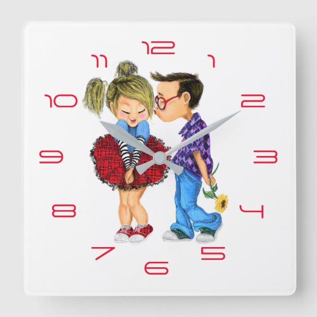 Cute Couple Clock (Front)