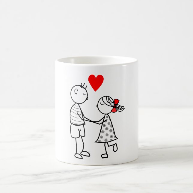 Cute Couple Coffee Mug (Center)