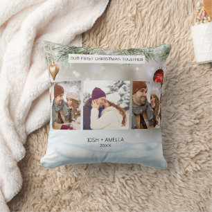 Cute Couple Custom Photo Cushion