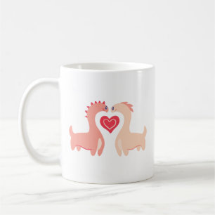 Cute Couple Dragon Design Coffee Mug