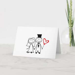 Cute Couple Drawing Valentines Day Card