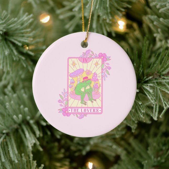 Cute Couple Frog - The Lovers Ceramic Tree Decoration (Tree)