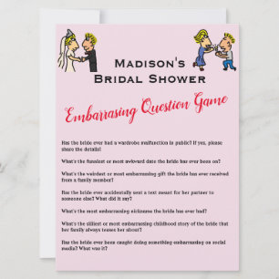 Cute Couple ✨  Fun Bridal Shower Game  Invitation