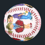 Cute Couple Funny Valentine's Day Gift Baseball<br><div class="desc">Cute Romantic Couple Love Valentine's Day Baseballs - Painting - or Choose / Add Your Unique Text / Name / Colour - Make Your Special Baseball Gift - Resize and move or remove / add elements - image / text with Customisation tool. Painting and Design by MIGNED. Please see my...</div>