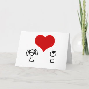 'Cute couple' greeting card