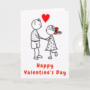 Cute Couple Love Romantic Valentine's Day Card