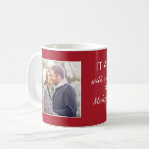 Cute Couple Photo Where It All Began Quote Coffee Mug