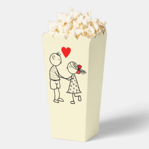 Cute Couple Popcorn Boxes