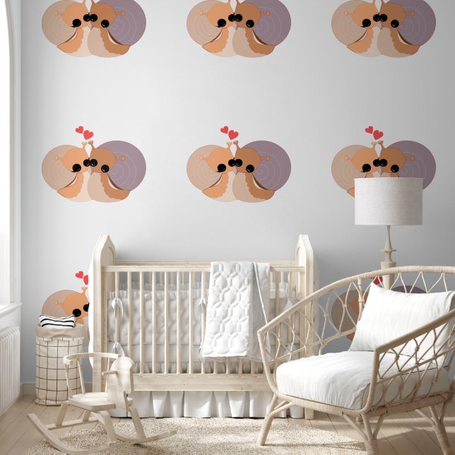 Cute Couple Snail Wallpaper (Kids)