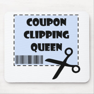 Cute Coupon Clipping Queen Saying Mouse Mat