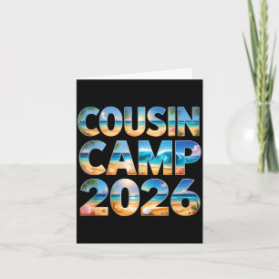Cute cousin camp 2026 crew family reunion trip card