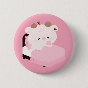 Cute Cow 6 Cm Round Badge