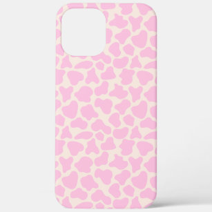 Cute Cow Animal Print Pattern Aesthetic Pink Case-Mate iPhone Case