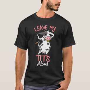 Cute Cow Anti Dairy Animal Rights Plant Based T-Shirt
