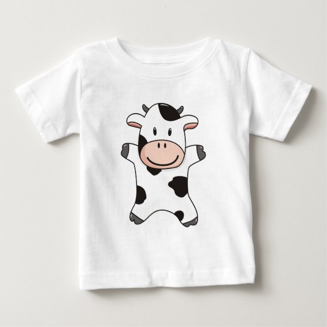 Cute Cow Baby T-Shirt (Front)