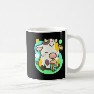 Cute Cow Boba Tea Bubble Tea Anime Kawaii  Coffee Mug