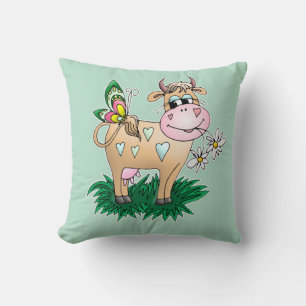 Cute Cow & Butterfly Cushion