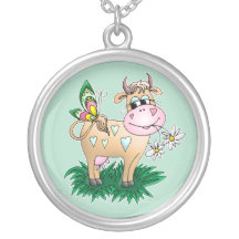 Cute Cow & Butterfly