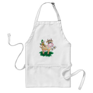Cute Cow & Butterfly Standard Apron