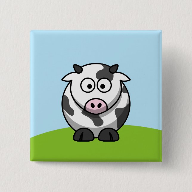 Cute Cow Button (Front)