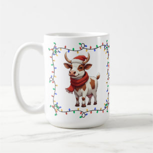 Cute Cow Christmas Mug