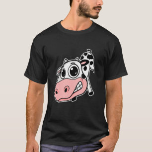 Cute Cow Cow Cow Big Cow Head T-Shirt