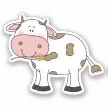 Cute Cow Design Adorable Farm Animal Art for Cow 