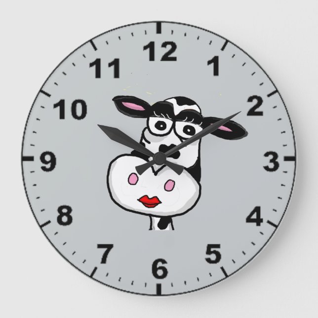 Cute cow design wall clocks (Front)