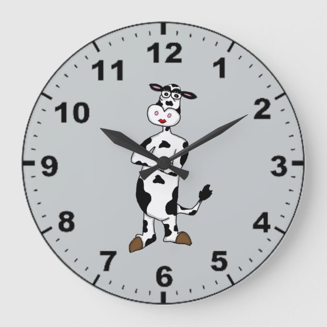 Cute cow design wall clocks (Front)