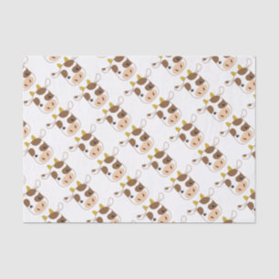 cute cow face tissue paper