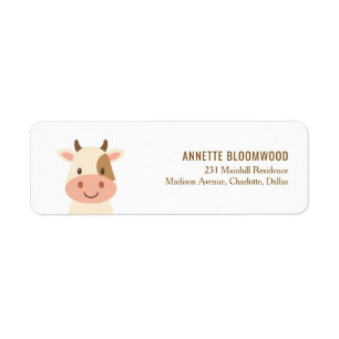 Cute Cow Farmhouse Animal Baby Shower