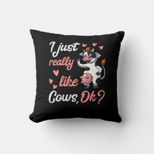Cute Cow Funny Farm Ranch Animal Cushion