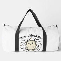 Cute Cow Ghost Halloween Moo Boo Vintage Design_1