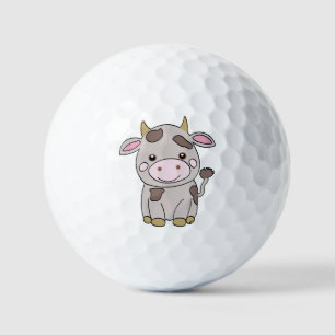 Cute cow golf balls