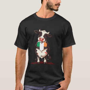 Cute Cow Heart Irish Pride Irish Roots Ireland Iri T-Shirt
