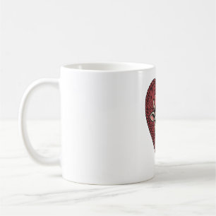Cute Cow Heart Yarn Vintage Engraving Design_1 Coffee Mug