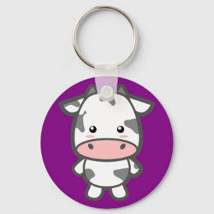 Cute Cow Key Ring