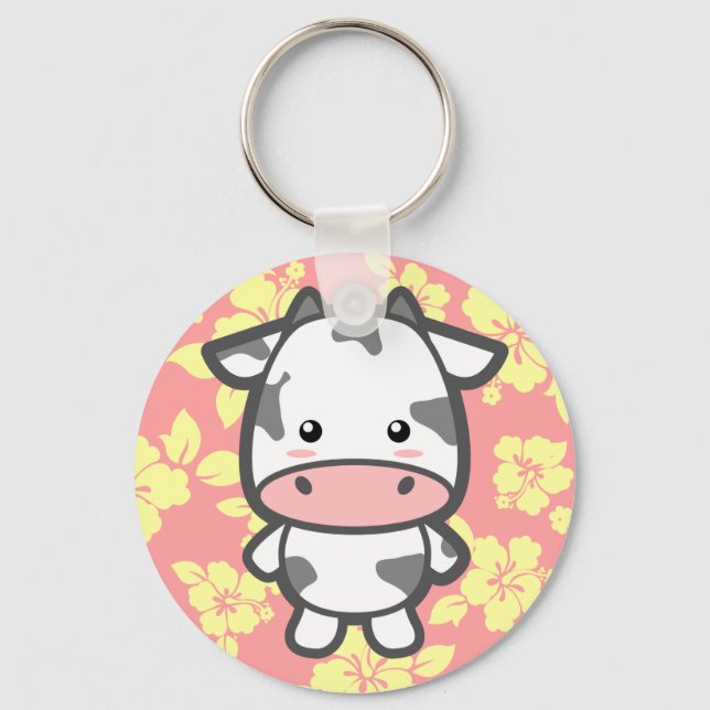 Cute Cow Key Ring (Front)
