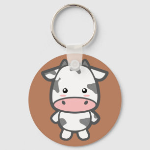 Cute Cow Key Ring