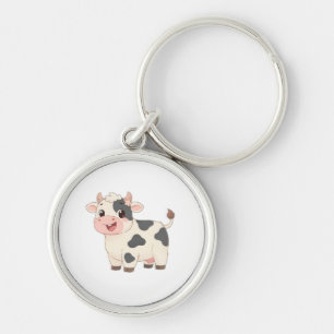 Cute Cow Keychain
