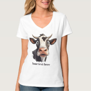 Cute cow lovers customisable T-Shirt