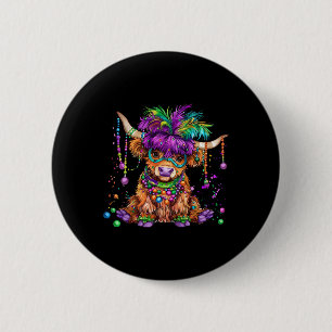 Cute Cow Mardi Gras Funny Cow Men Women Costume 6 Cm Round Badge